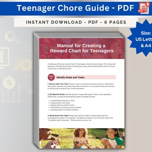 Manual For Creating Reward Chart Teenagers Behavior Chart Teenagers Chore Charts To Improve  Teenager Responsibility Template PDF Goodnotes