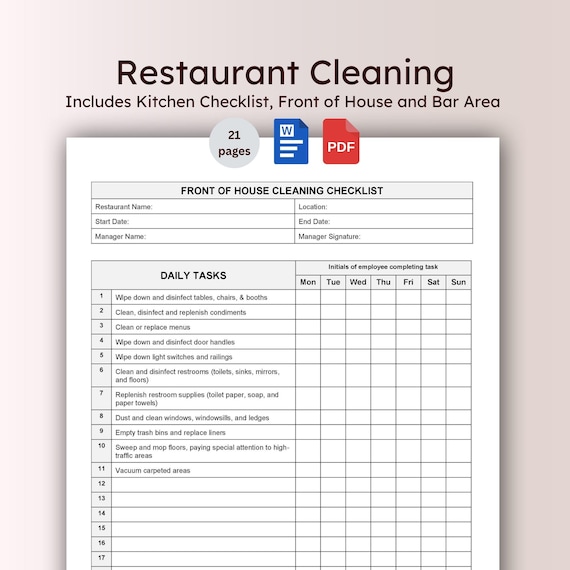 Preventive Maintenance To-Dos