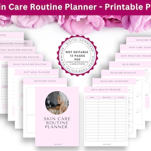 Skincare Routine Planner: Printable PDF, Skin Tracker