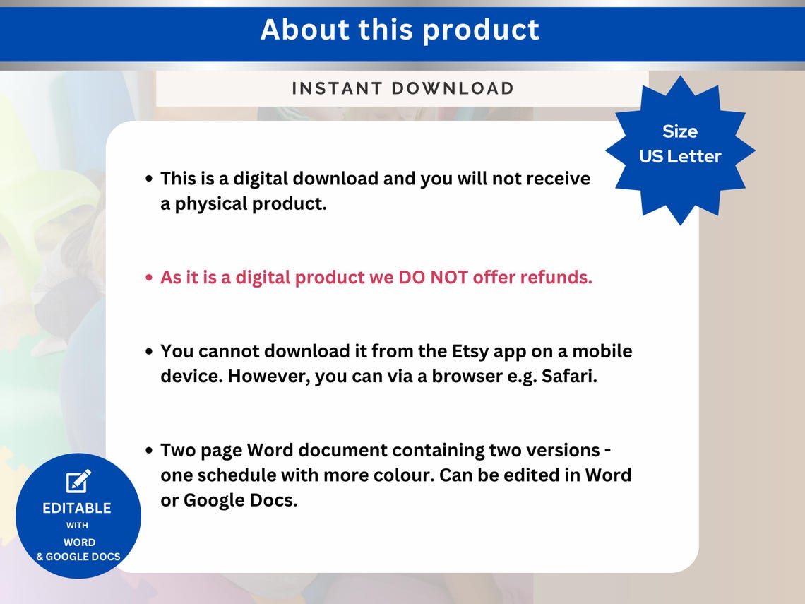 Preschool Daily Schedule for Infant Care Routine Chart Childcare Daily ...