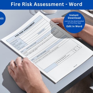 Fire Risk Assessment Checklist: Small Business Fire Safety (Word, A4/US Letter)