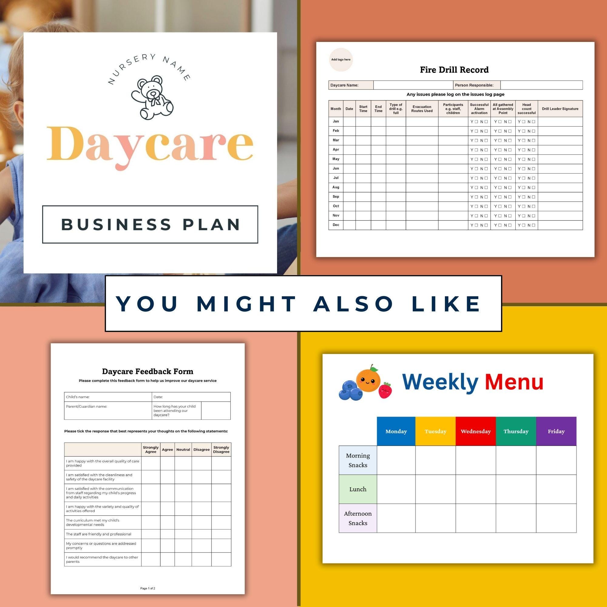 Childcare Satisfaction Survey Daycare Exit Feedback Form Preschool ...