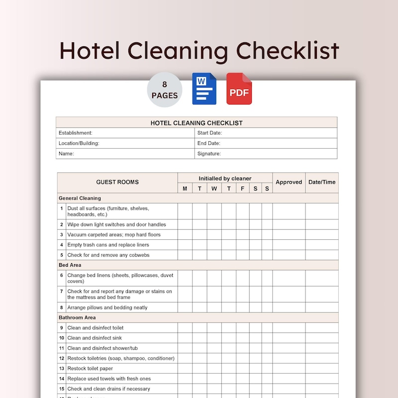Hotel Room Log - Etsy