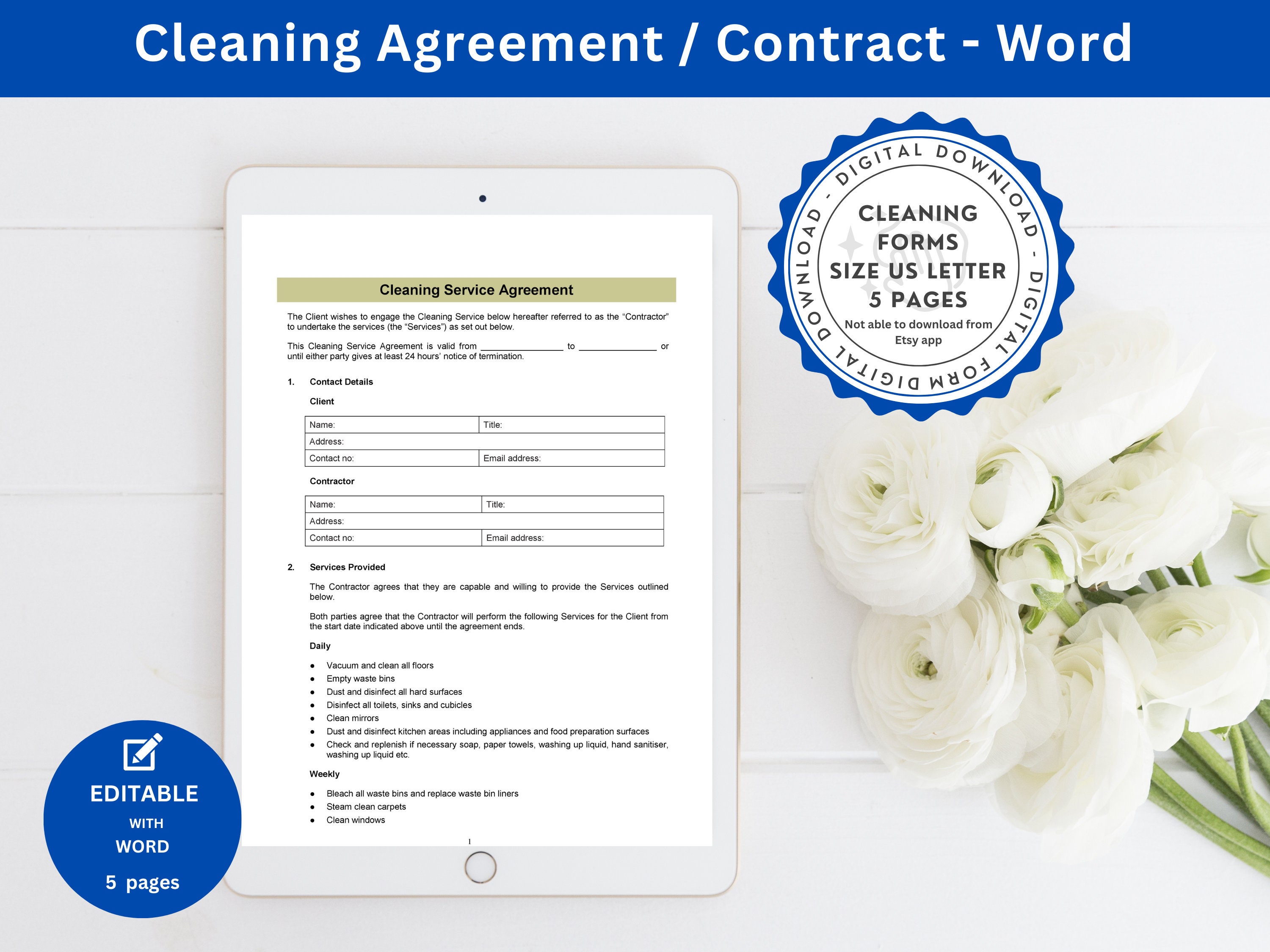 Cleaning Contract Cleaning Services Contract Cleaning Contracts for