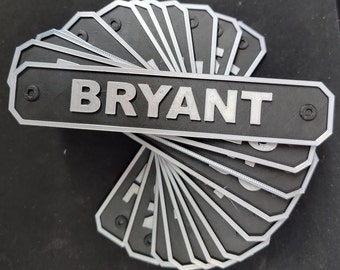 Customized name tag, badge, name plate, sign