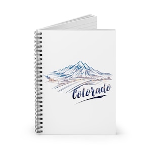 Quaderno a spirale Colorado - Perfetto per gli amanti della natura, diario, materiale scolastico, appunti di viaggio, regalo per escursionisti
