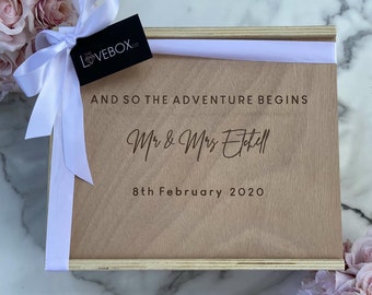 And so the adventure begins bridal keepsake box