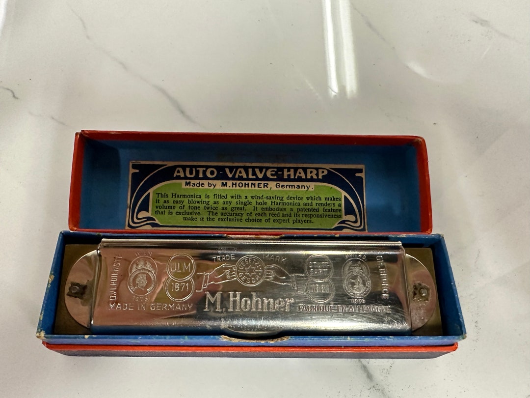 Hohner auto Valve Harp Harmonica Etsy