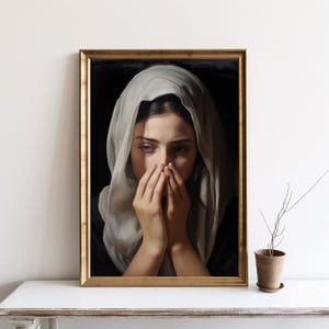 Funny Bathroom Wall Art Decor Toilet Humor, Woman Classical Painting Digital Download, Vintage Midcentury Poster Print Bathroom Art | SG#149