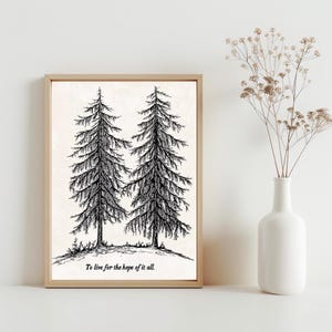To Live For The Hope Of It All Quote Wall Art Poster, College Dorm Room Wall Art, Cute Apartment Poster, Folklore Poster Download | SG#281