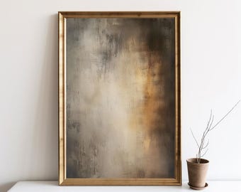 Earthy Abstract Painting Wall Art, Minimalist Art, Neutral Oil Painting, Abstract Textural Printable Wall Decor, Digital Art Poster | SG329