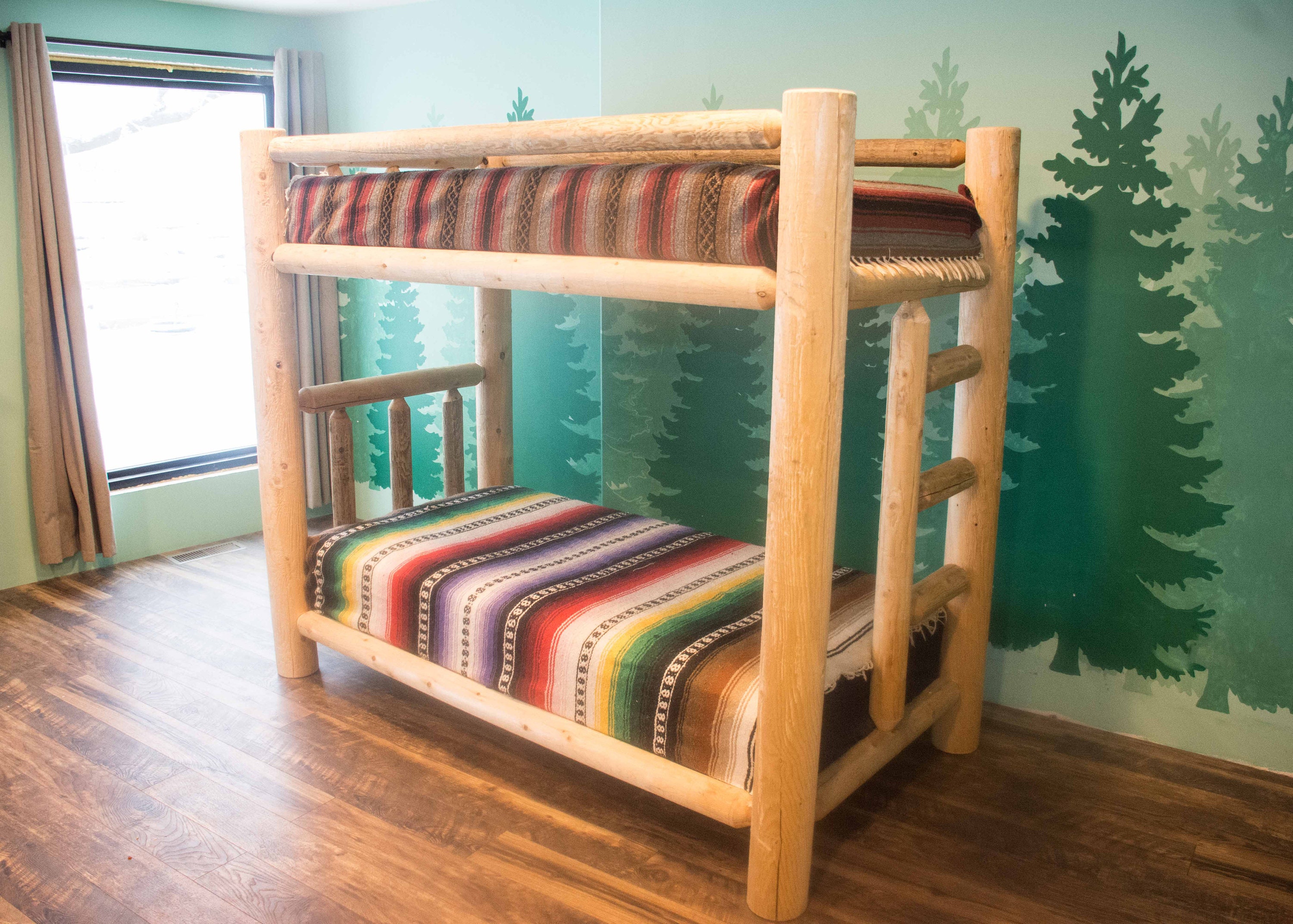 Wooden Cabin Style Bunk Bed Instructions Etsy