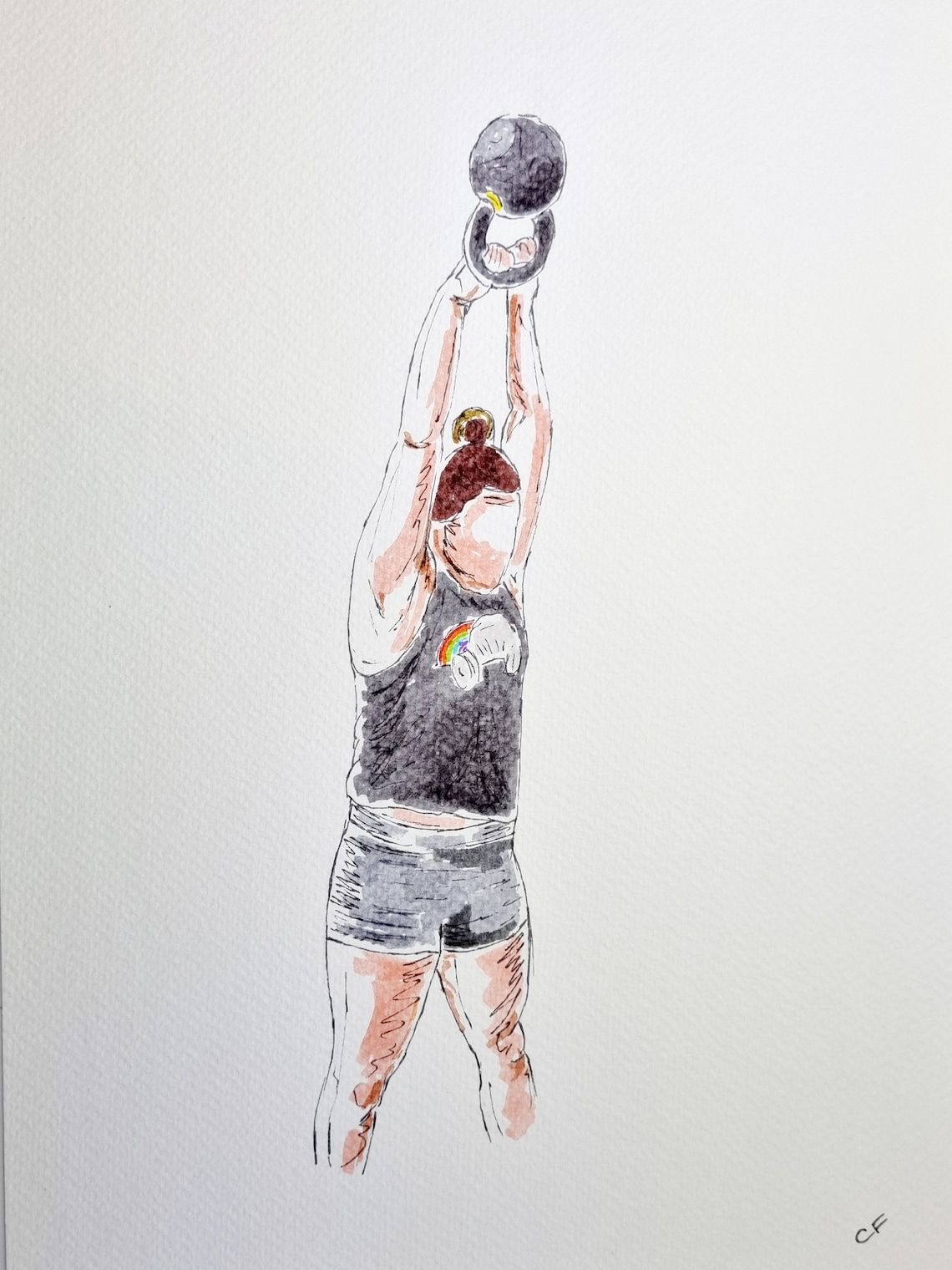 Personalised Hyrox Illustration Art - Hyrox, Fitness, Workout, Hobby ...