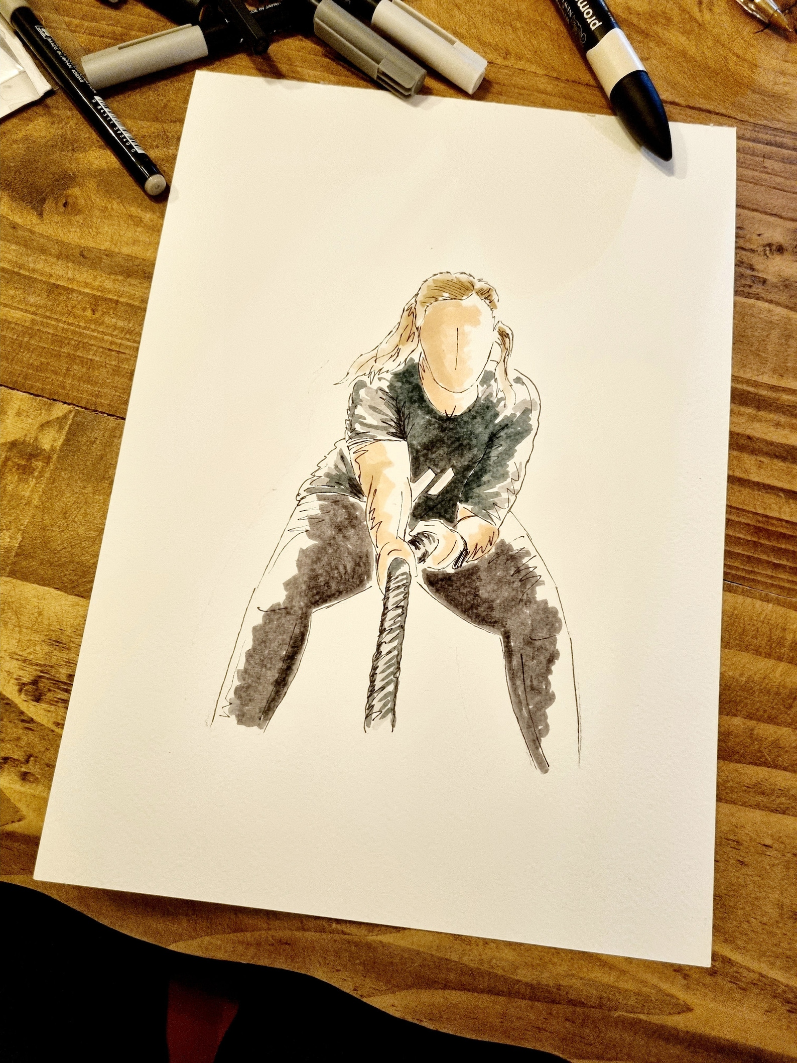 Personalised Hyrox Illustration Art - Hyrox, Fitness, Workout, Hobby ...