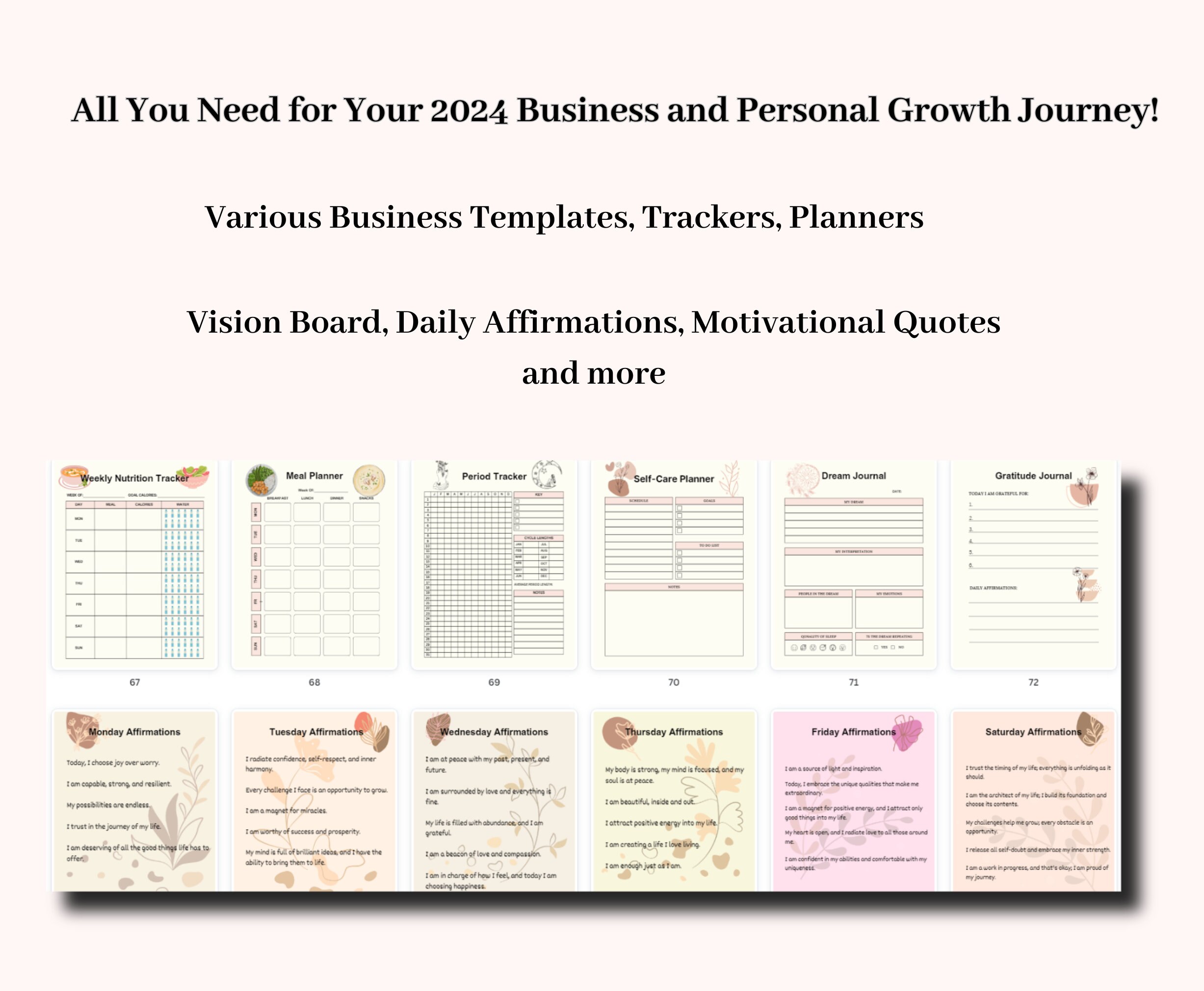 Girl Boss Planner, Printable Lady Boss Planner, Small Business Planner ...