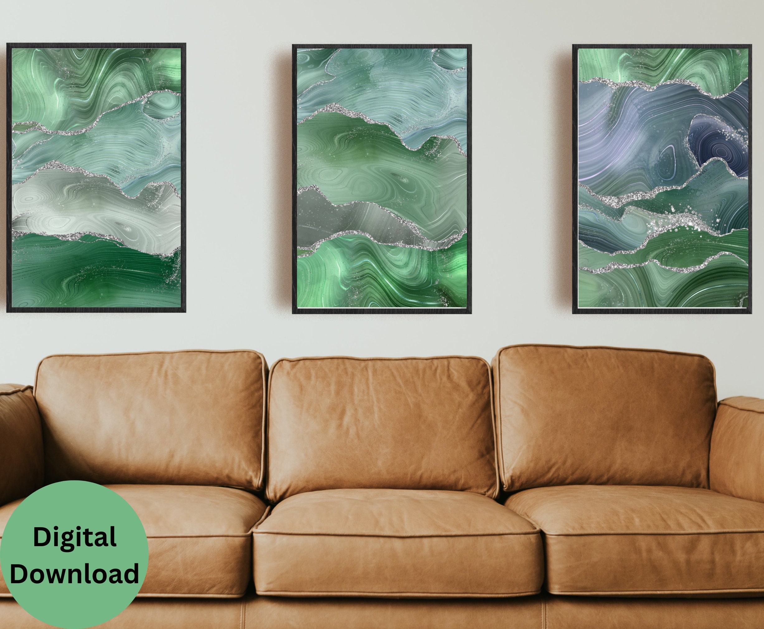 Sage Green Wall Art Prints Sage Green And Blue Wall Art Set Of 3 Il Fullxfull.4755612462 Cl5j