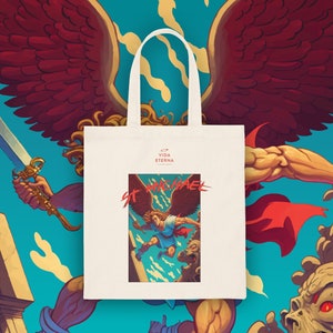 St Michael Defend us in Battle | High Quality Catholic Gifts Tote Bag