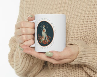 Immaculate Heart of Mary Mug | Catholic Gifts Ceramic Coffee Cup