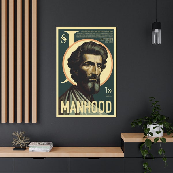 St. Joseph Terror of Demons | High Quality Catholic Home Decorations Canvas Poster Print Gallery Wraps