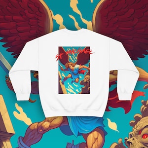 St Michael Defend us in Battle | High Quality Unisex Catholic Crewneck Sweatshirt