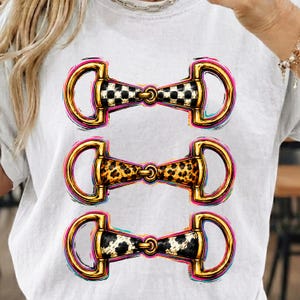 Penseldragshästbett PNG, rutigt leopardmönster med kohud PNG, rustik rodeo-ridsport PNG, sublimeringsdesign för cowgirl, bett med bett PNG