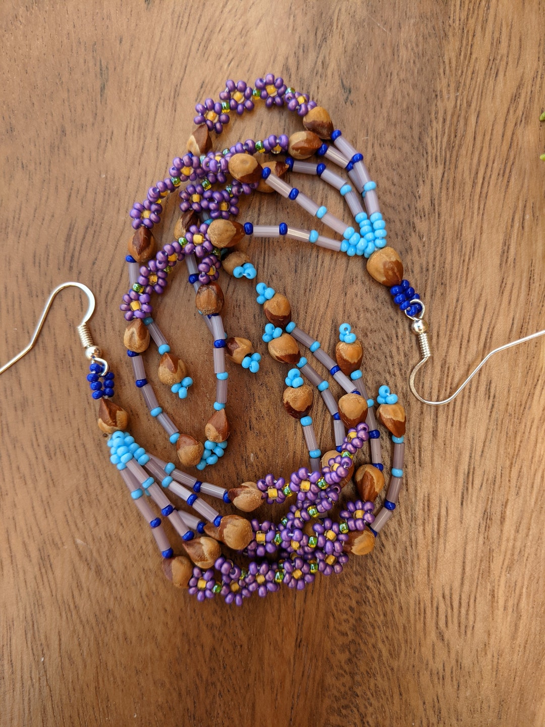 Navajo Handmade Strung Juniper Berry Seed and Czech Glass Seed Etsy