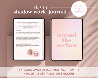 Digital Shadow Work Journal for Self-Discovery, Guided Inner Healing & Personal Growth, Anxiety and Inner Child Healing Prompts, Goodnotes
