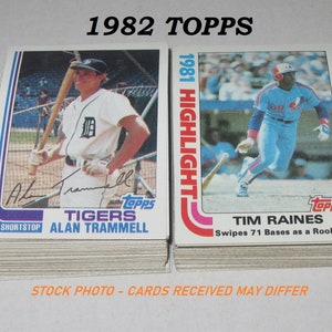 1982 Topps BASEBALL Lot (100 cartes)