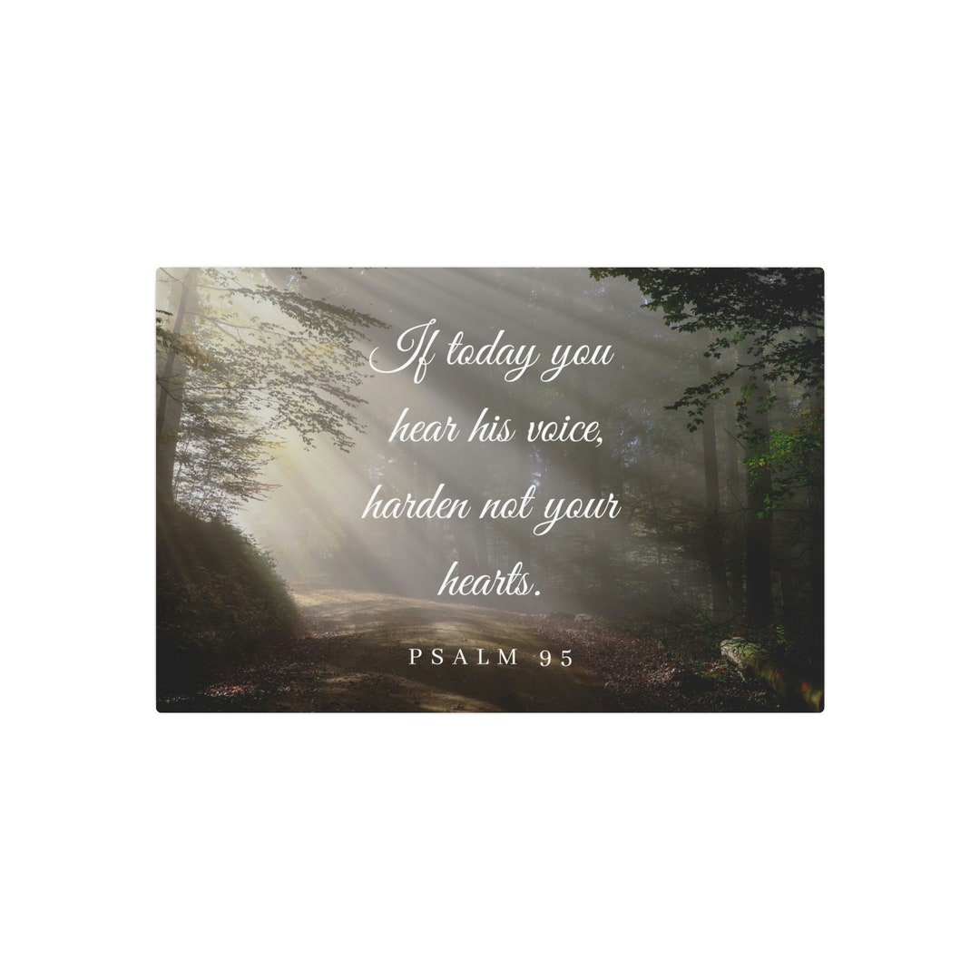 Bible Verse Metal Wall Art Psalm 95 Living Family Office Bedroom Home Decor Christian Spiritual