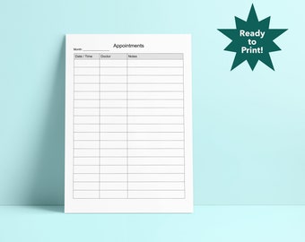 Afsprakenregistratie, medisch afsprakenlogboek, afspraakorganisator, medisch dagboek