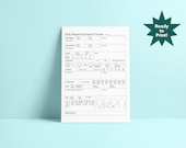 Daily Migraine Symptom Tracker, Migraine Symptom Log, Headache Diary, Migraine Journal, Appointment Planner, Health Tracker, Medical Record