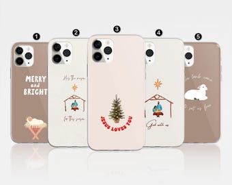 Christian Christmas Phone Case: Bible Verse TPU Case