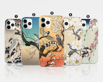 Japanese Bird Sakura Cherry Blossom Phone Case