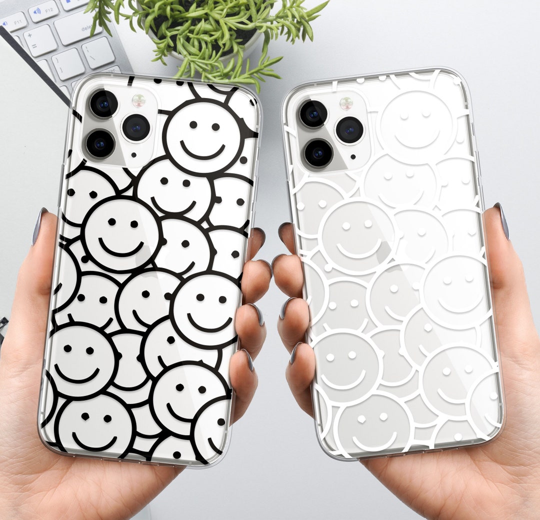 Cute Smiley Face Phone Case Smile Clear Cover Fit for iPhone Etsy