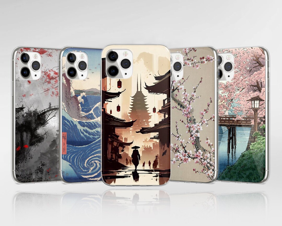 Japanese Art Phone Case Kanagawa Cover Fit for iPhone 14 Pro Etsy UK