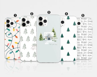 Christmas Phone Case Winter Holiday Cover For iPhone 17 Pro Max, 16e, 15, 14, 12 & Samsung S25 Ultra, S24 FE, A56, Pixel 9 Pro 8