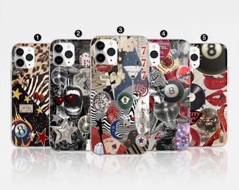Funda de teléfono con collage retro Y2K Star Girl para iPhone 17 Pro Max, 16e, 15, 14, 12 y Samsung S25 Ultra, S24 FE, A56, Pixel 9 Pro 8