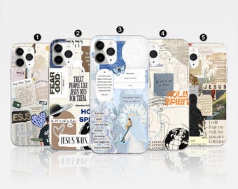 Jesus God Phone Case Christian Bible Verses Cover For iPhone 17 Pro Max, 16e, 15, 14, 12 & Samsung S25 Ultra, S24 FE, A56, Pixel 9 Pro 8