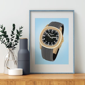 Patek philippe aquanaut minimal poster design
