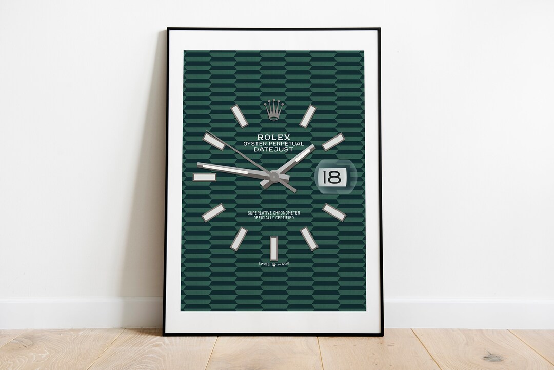 Rolex Datejust Motif Dial Poster Design - Etsy