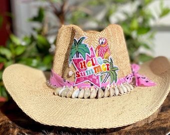 Palm leaf hat, Beach Theme