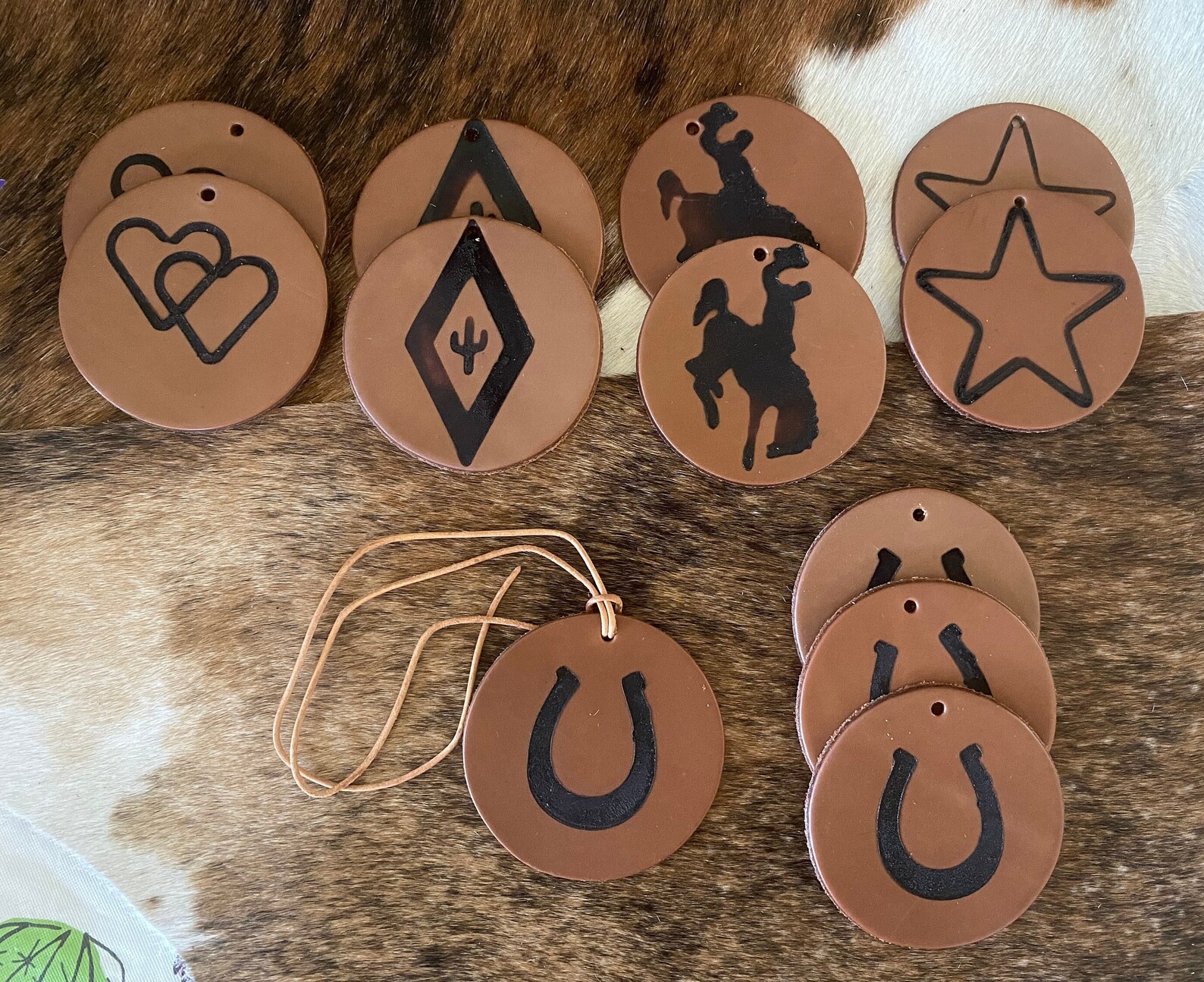 Leather Handmadesbranded Leather Freshies Etsy