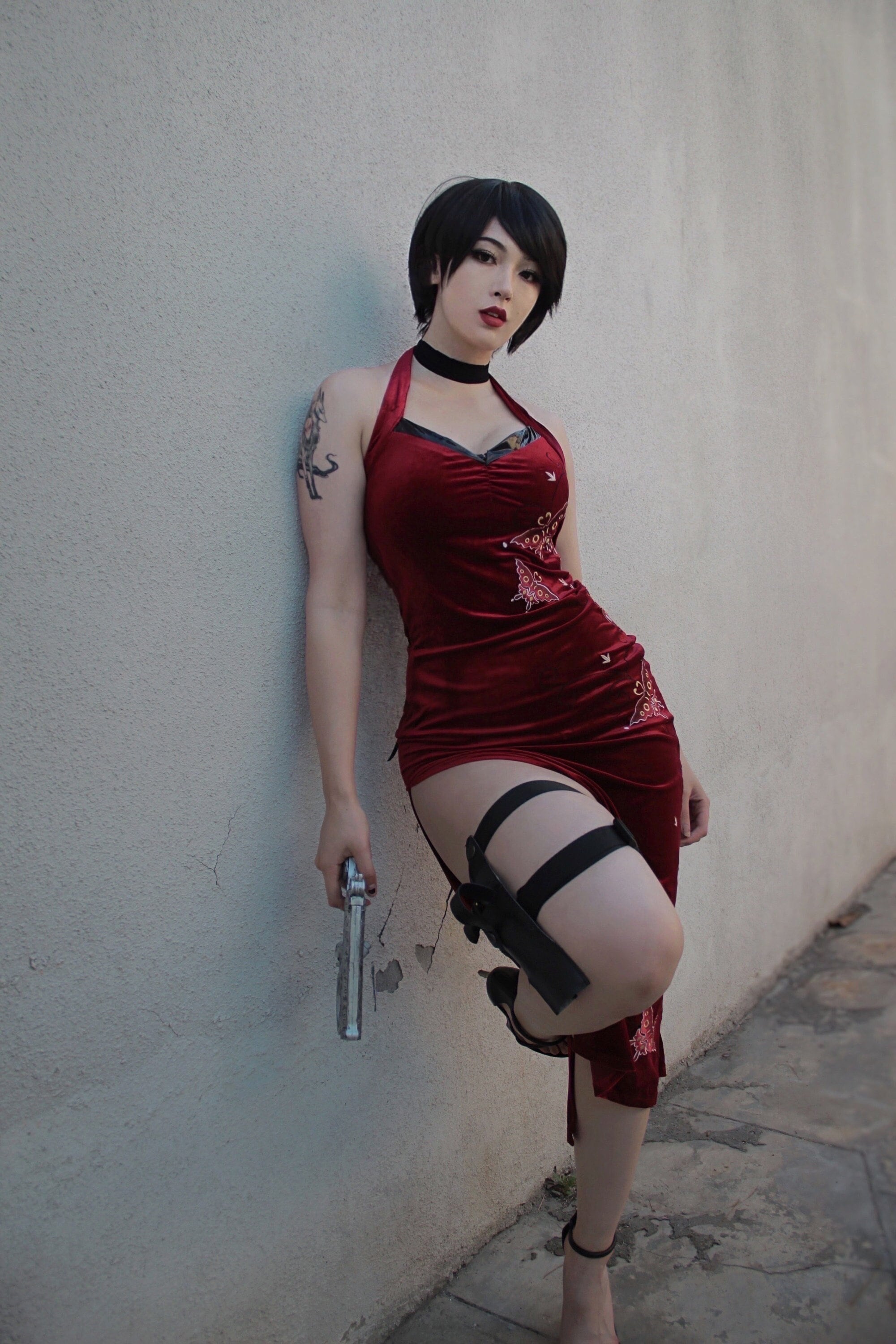 Resident Evil IV 4 Remake Ada Wong Cosplay Costume