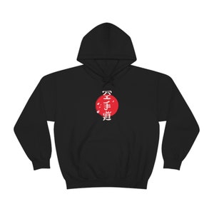 Unique Martial Arts Hoodie Karate Training Hooded Sweatshirt - Handmade Design for Men and Women