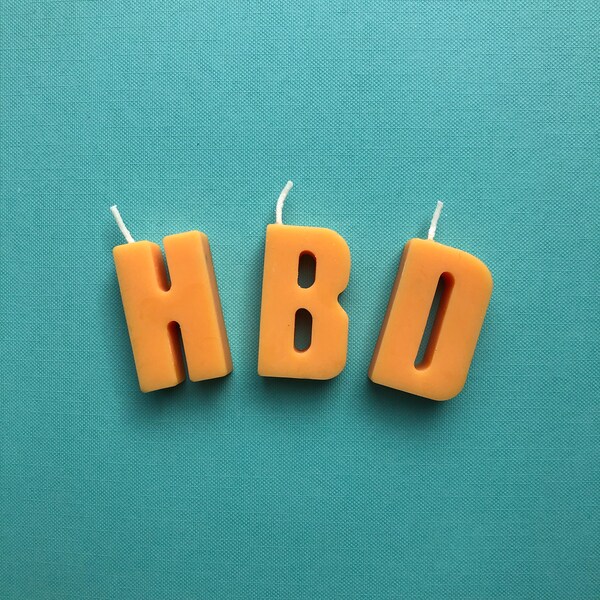 Letter Birthday Candles Etsy