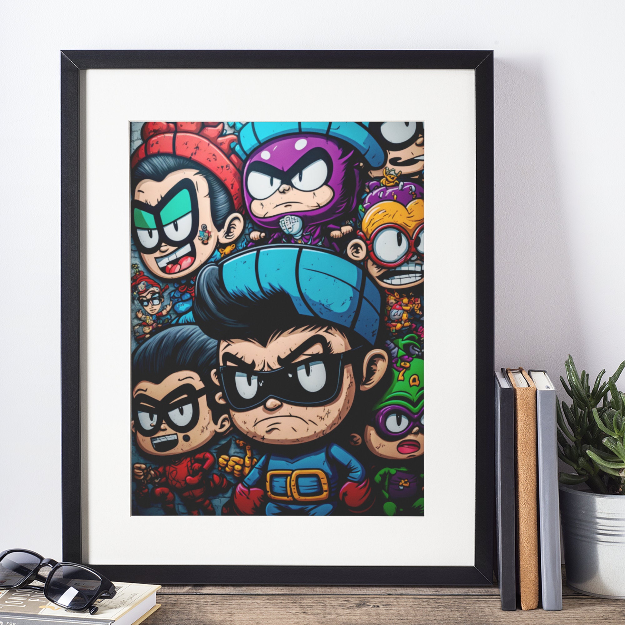 Cartoon Graffiti Art - Etsy Cartoon Graffiti Art - Etsy