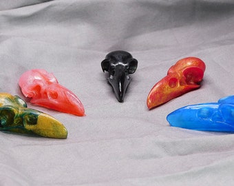 Bird Brains- Resin Raven Skulls