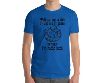 Koszulka z grafiką Nacho B*tch, zabawny t-shirt z nadrukiem