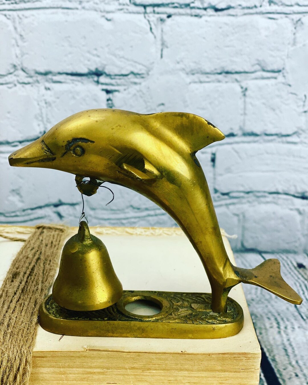Brass Jumping Dolphin With a Bell Door Knocker - Etsy