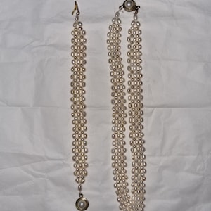 Rice pearl necklace and bracelet set